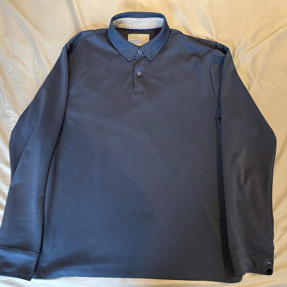 Twillory Dark Blue Long Sleeve‎ Polo